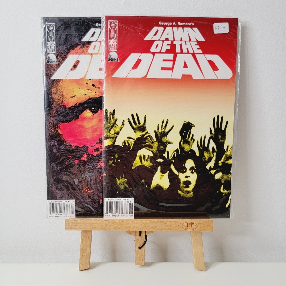 Vintage 2004 George A. Romero Dawn of the Dead comicbooks. Issues 2 & 3.